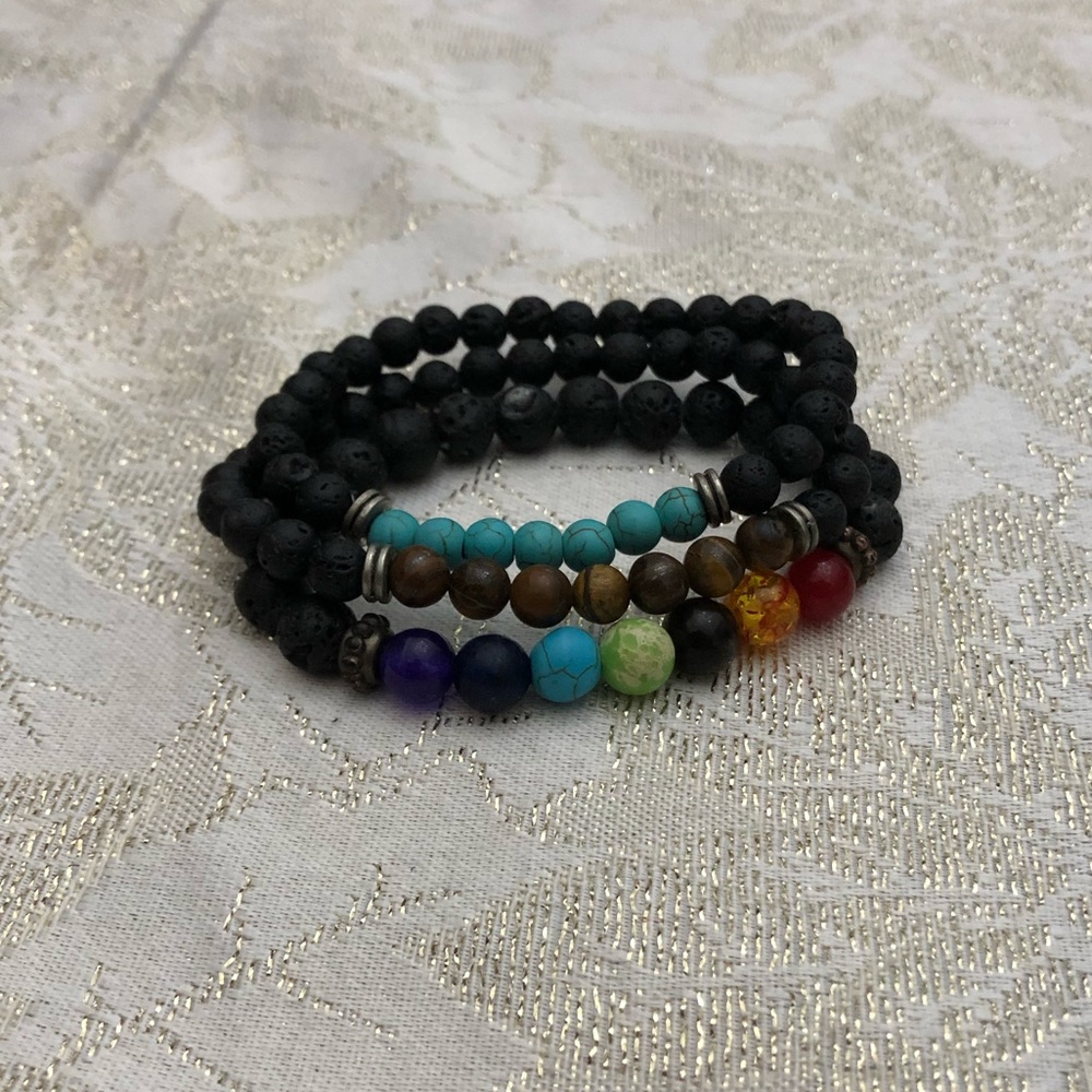 7 Chakras Bracelet Set